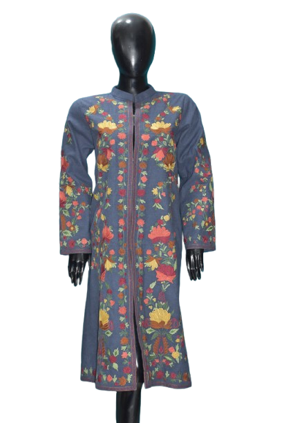 Grey Pashmina Coat