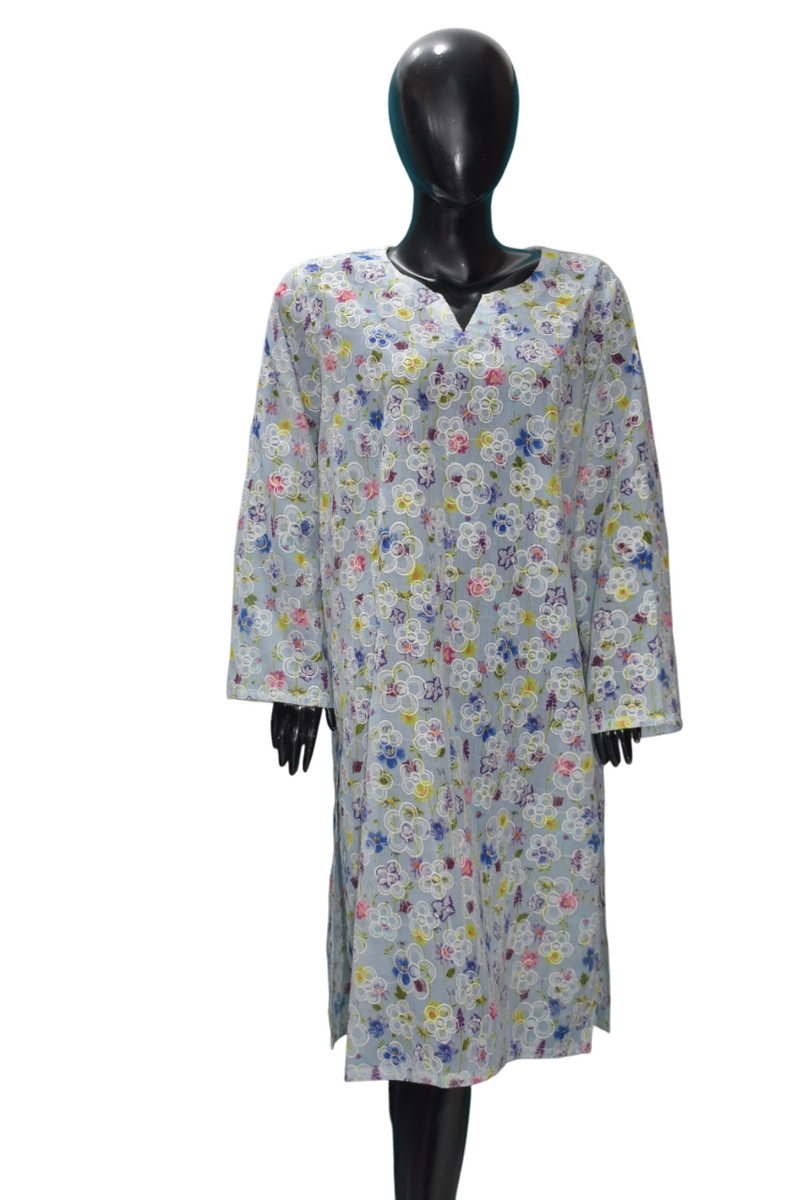 Printed chicken Kurta