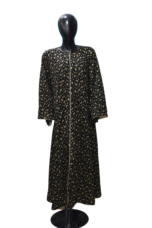 Black and Gold Abaya