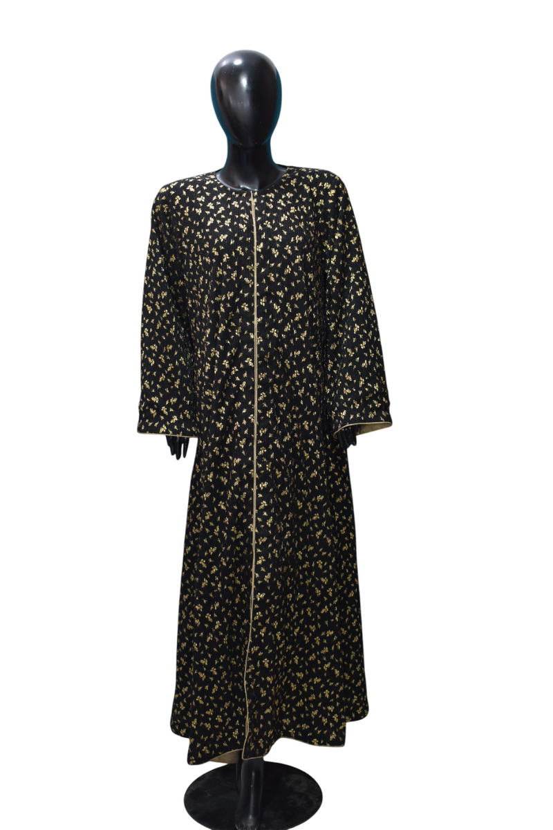Black and Gold Abaya