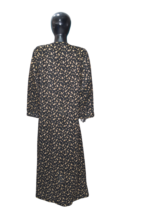 Black and Gold Abaya
