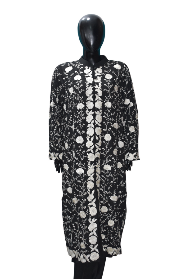 Monochromatic Gara Formal Coat Ensemble