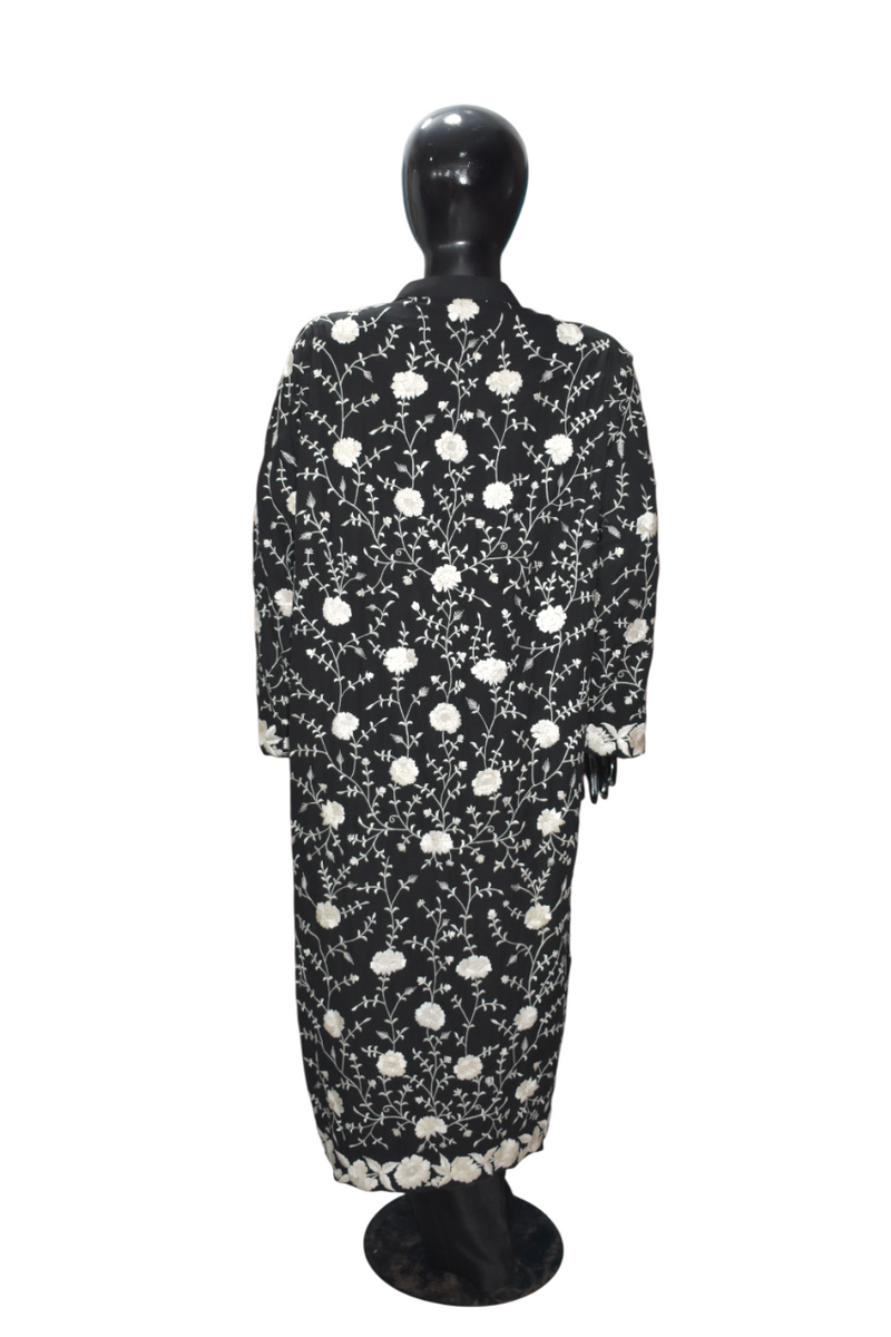 Monochromatic Gara Formal Coat Ensemble