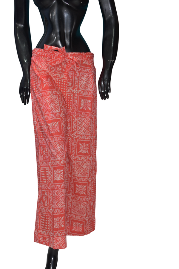 Red High Waisted Trousers