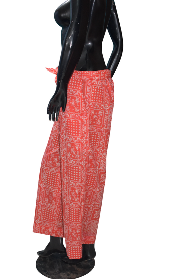Red High Waisted Trousers