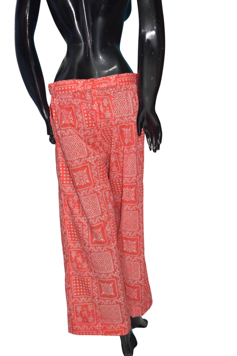 Red High Waisted Trousers