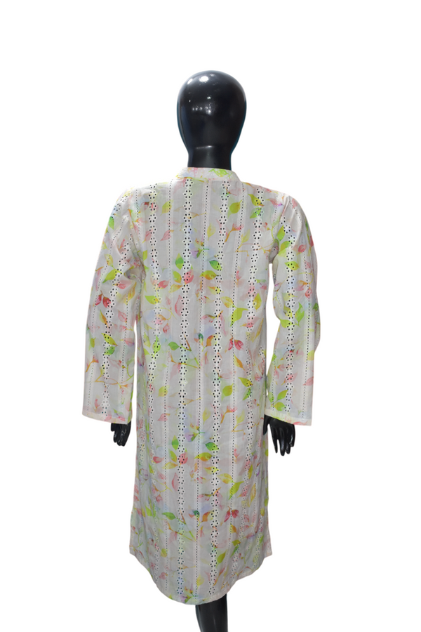 White Coat Style Kurta