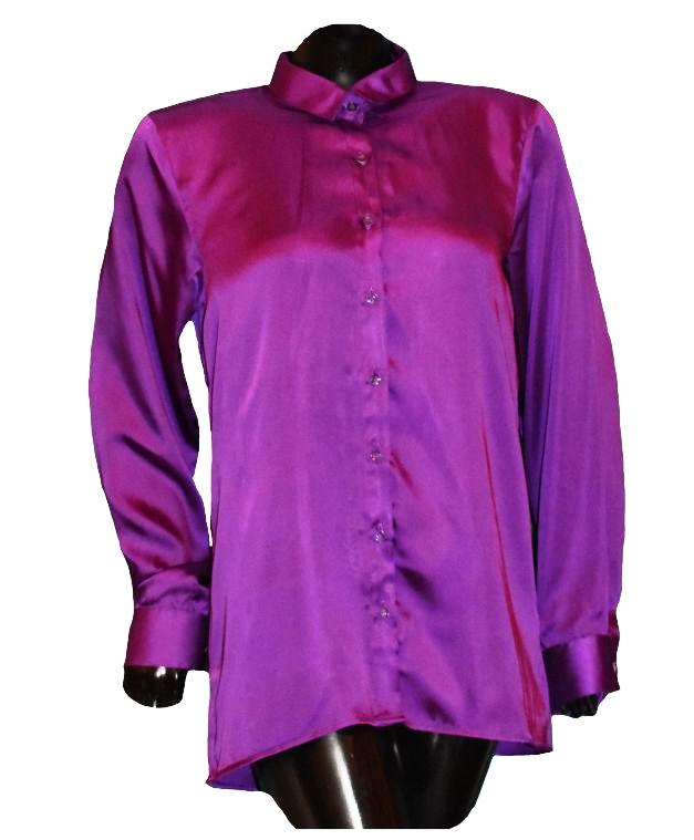 Purple Silk Shirt