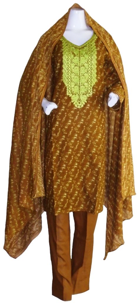 Brown Khadar Suit