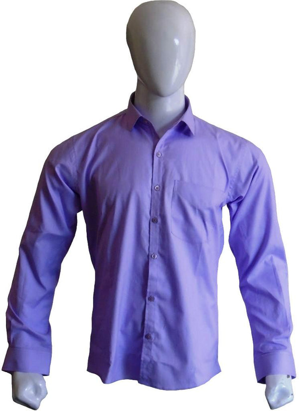 Purple Textured Formal Shirt
