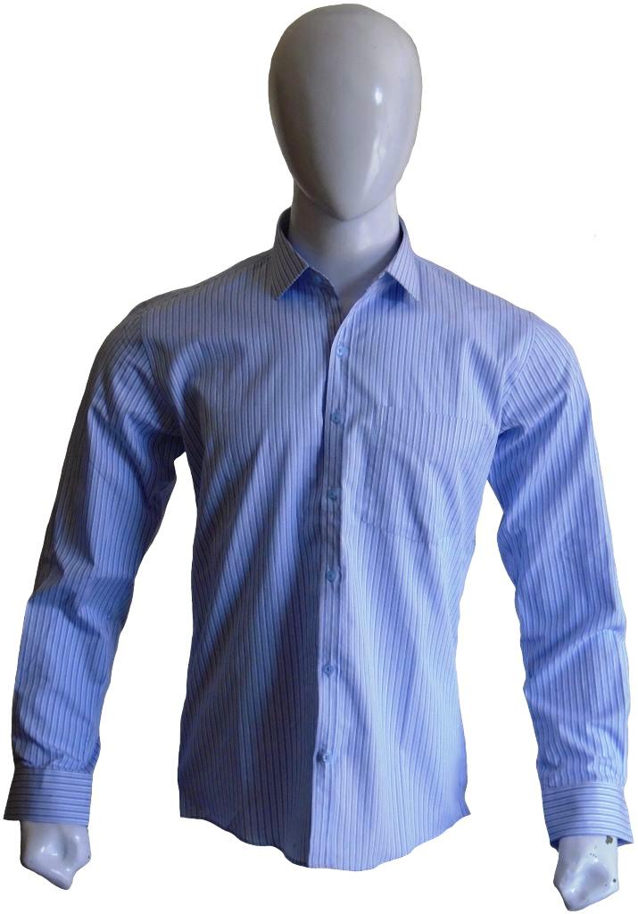 Light Blue Striped Formal Shirt
