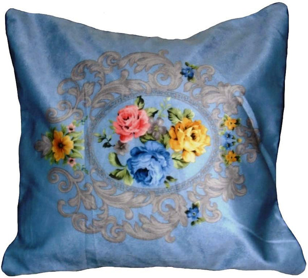 Floral Silk Cushion Cover