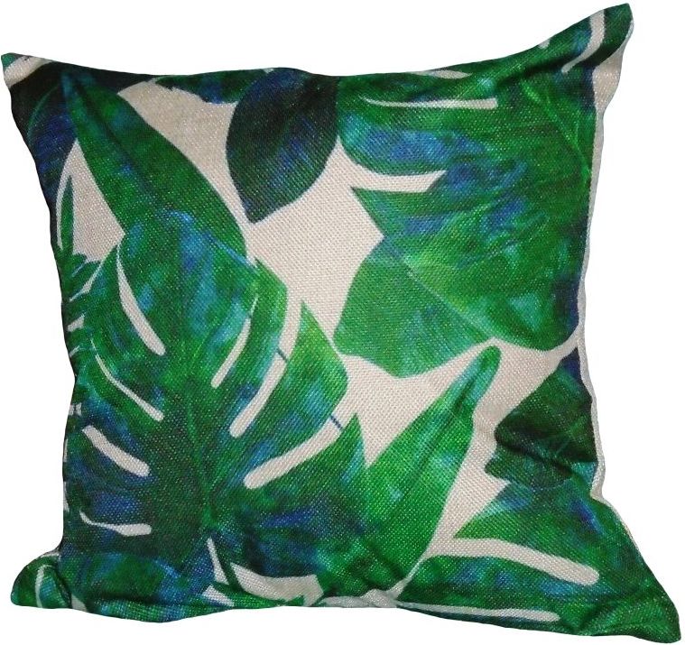 Tropical Leaf Pair of Cushions