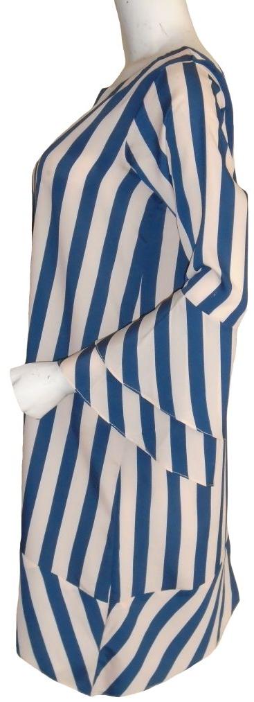 Blue and White Striped Top