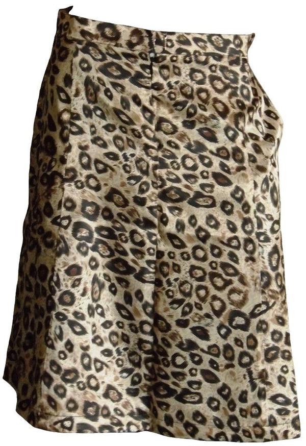 Cheetah Silk Skirt