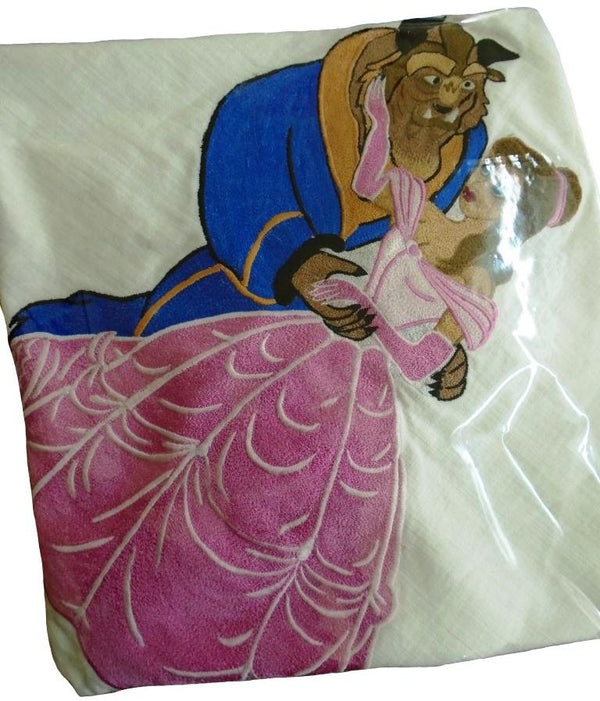 Beauty and the Beast Embroidered Cushion