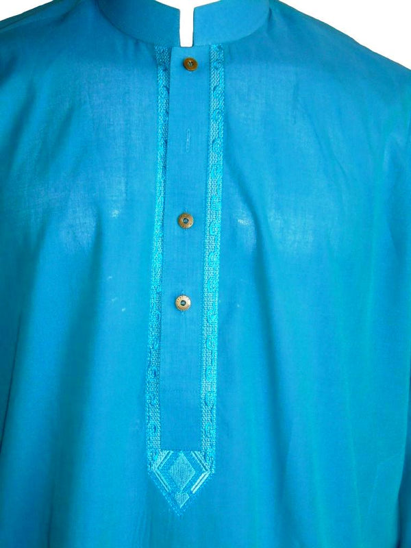 Turquoise Khadar Shalwar Kameez