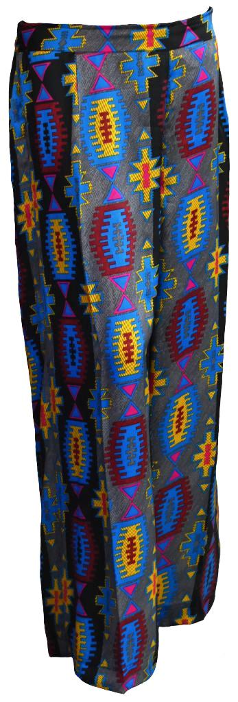 Abstract Wide Legged Trousers