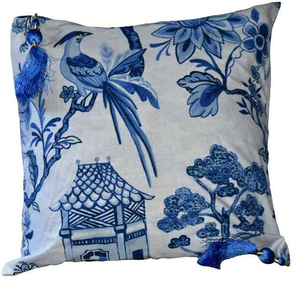 Blue and White Cushion Covers