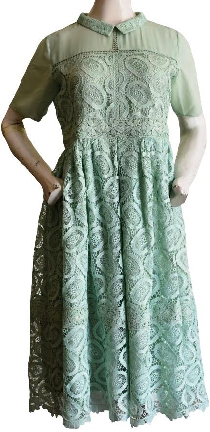Sea Green Lace Dress