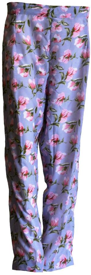 Floral Silk Trousers
