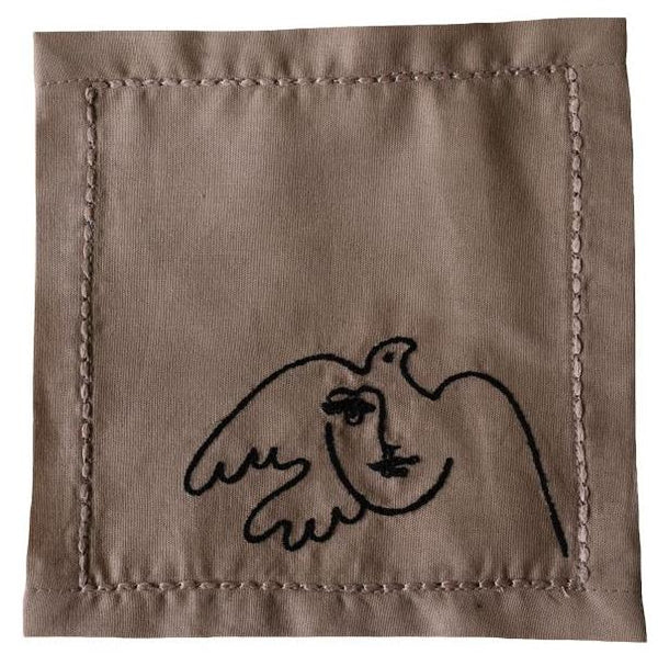 Lady with a bird (set of 8 napkins)