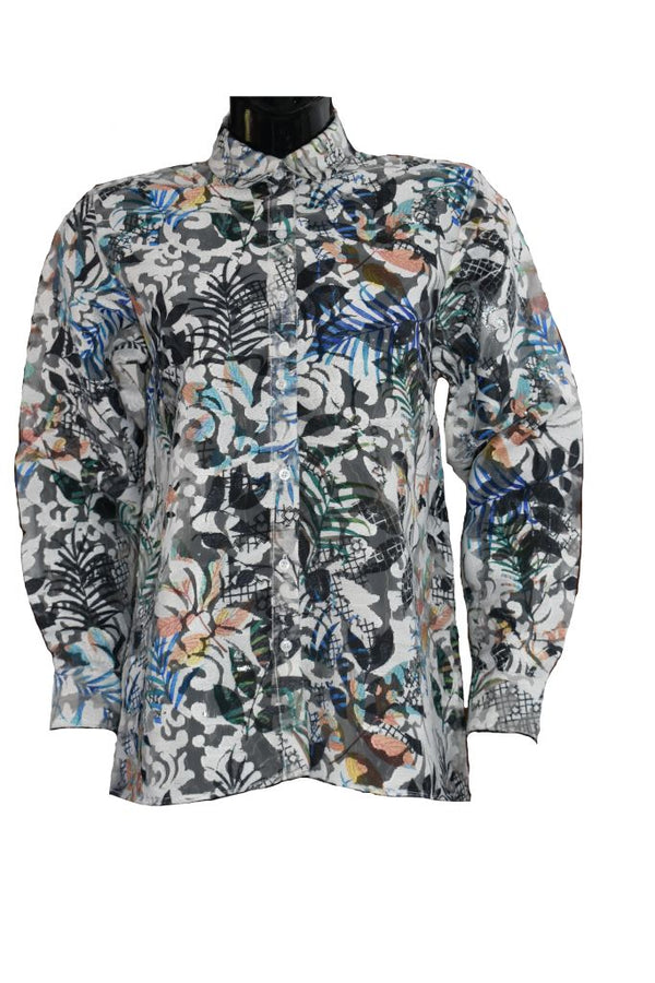 Net Floral Shirt