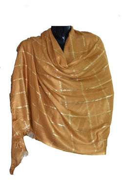 Gold thread scarf