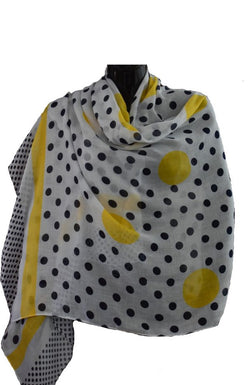 Polka dotted scarf