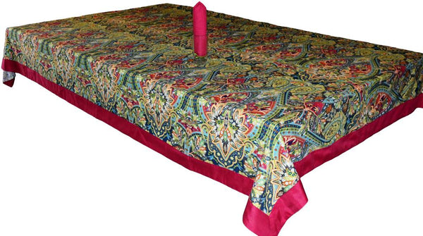 Colourful Paisley Table Cover Set