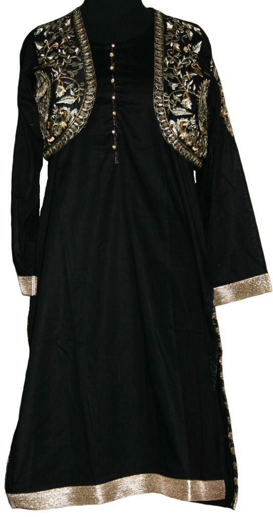 Gold Kinnari Waist Coat Kurta