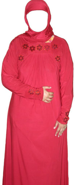 Bright Red Abaya