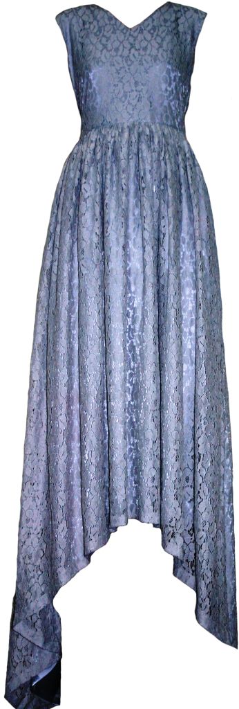 Silver Full Length Gown
