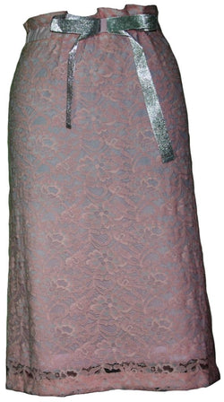 Light pink lace skirt